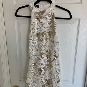 Sequin white dress